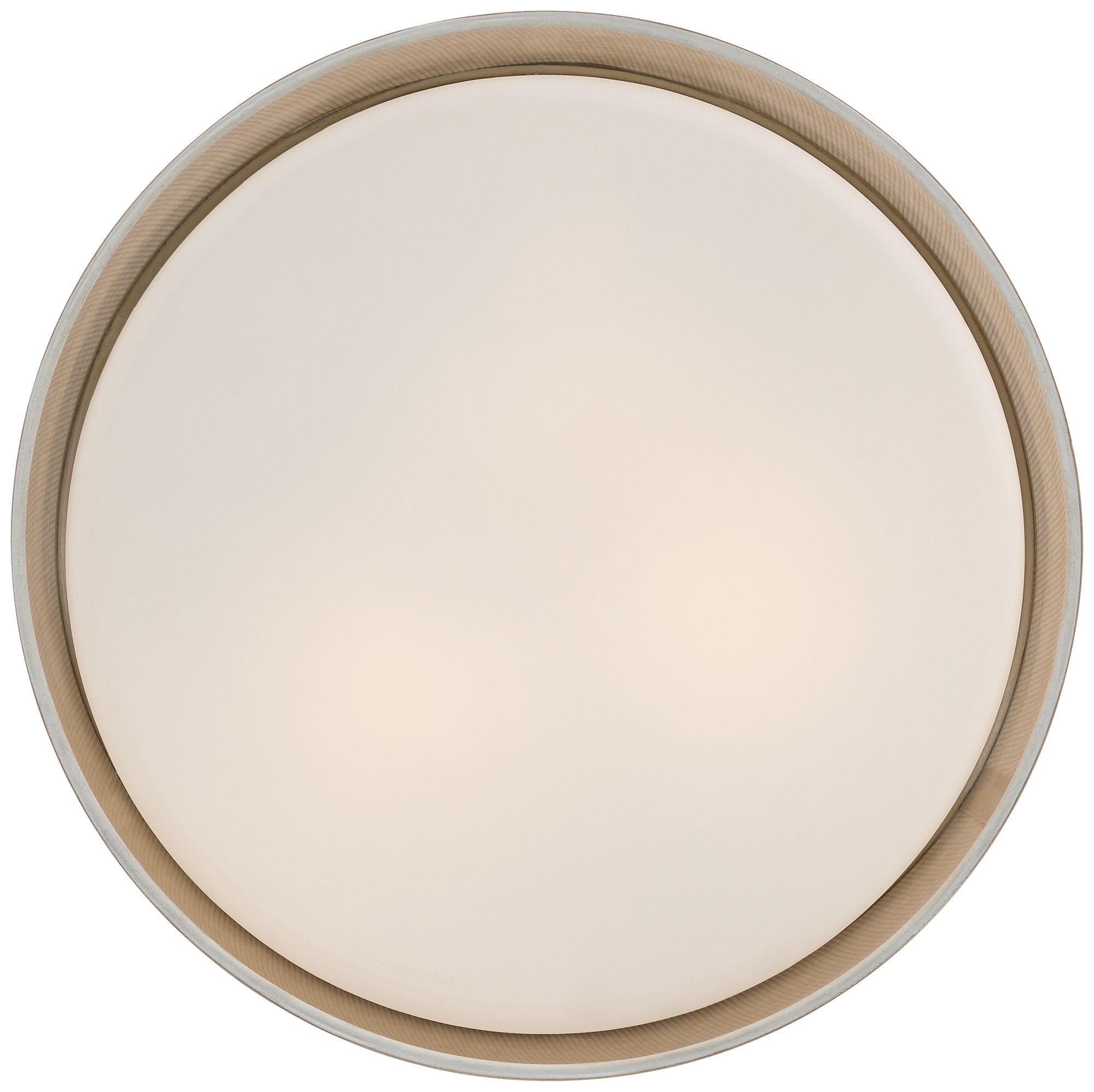 Image 7 Possini Euro Marian 14 1/2"W Grass Cloth 3-Light Coastal Ceiling Light more views