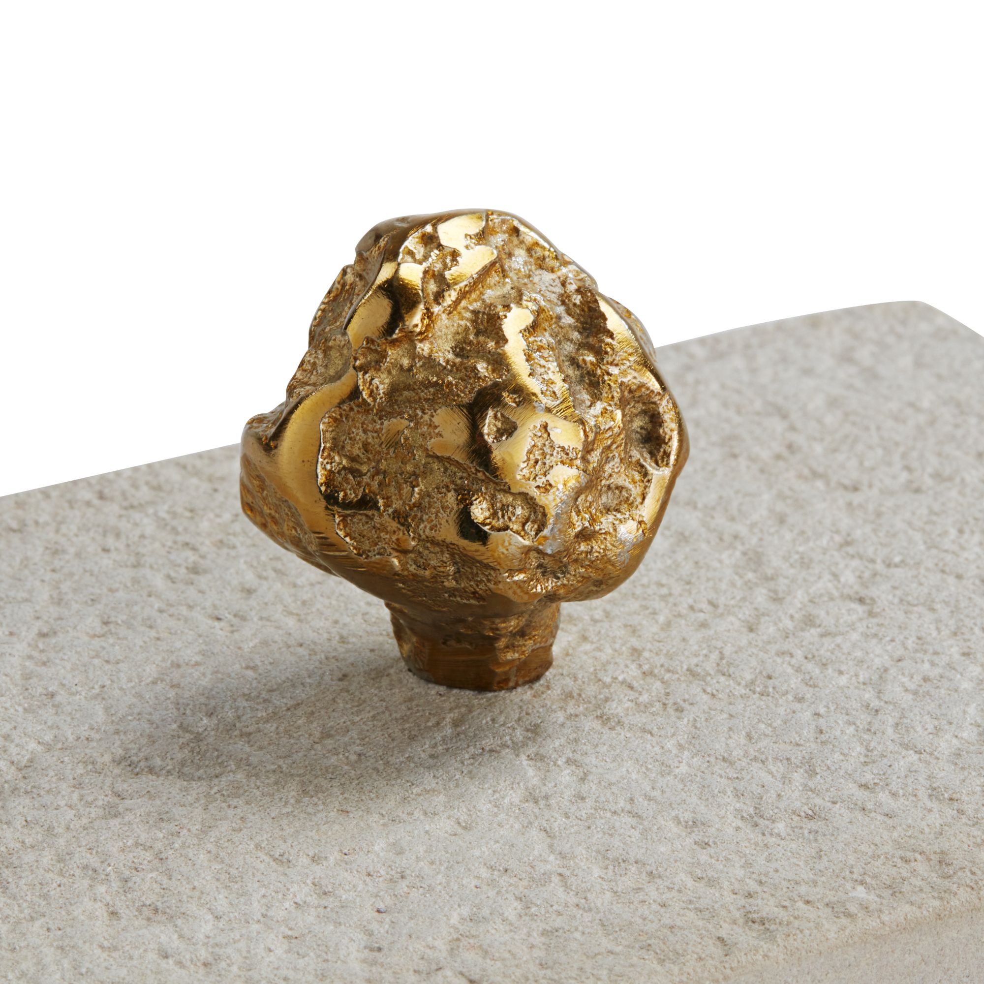 Image 2 Possini Euro Maribol Gold and Sandstone Decorative Boxes with Lid Set of 2 more views