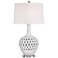 Possini Euro Marina White Ceramic Table Lamp