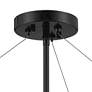 Possini Euro Mariner 17 1/4" W Linen Drum Shade Black Ceiling Light
