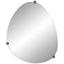 2_Possini Euro Marken 29" x 36" Champagne 3 Knob Wall Mirror