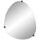 Possini Euro Marken 29" x 36" Champagne 3 Knob Wall Mirror