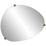5_Possini Euro Marken 29" x 36" Champagne 3 Knob Wall Mirror more views