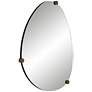 6_Possini Euro Marken 29" x 36" Champagne 3 Knob Wall Mirror more views