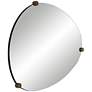 7_Possini Euro Marken 29" x 36" Champagne 3 Knob Wall Mirror more views