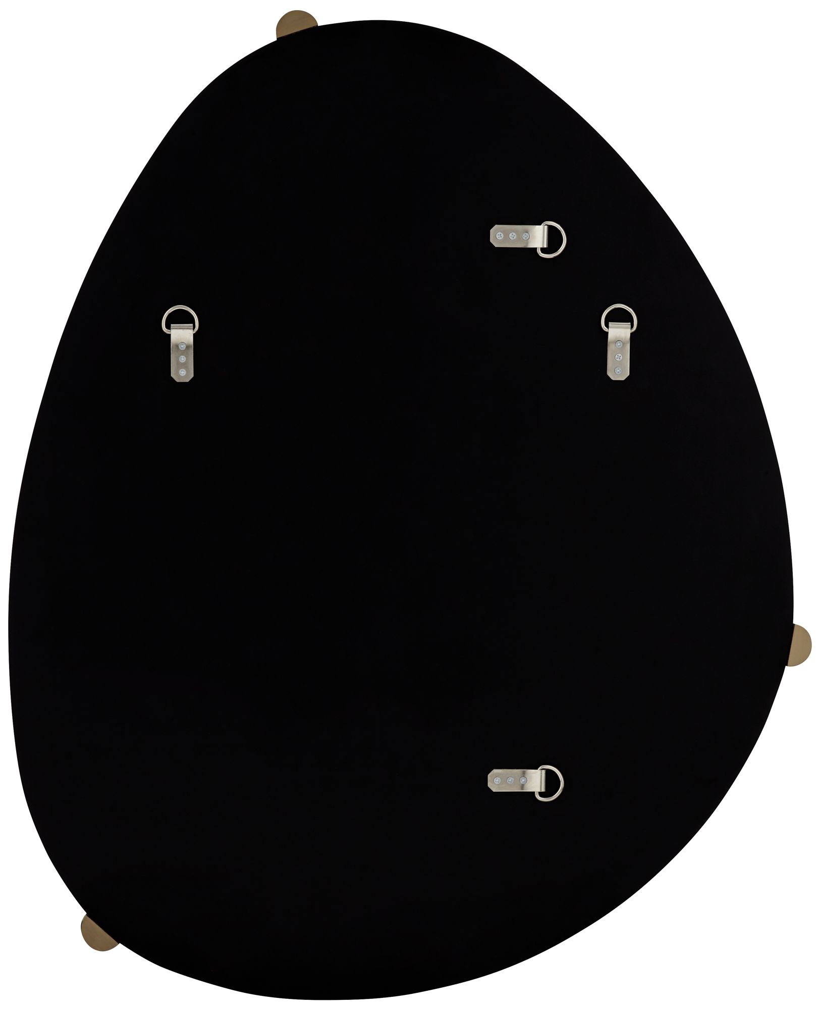 Possini Euro Marken 29" x 36" Champagne 3 Knob Wall Mirror