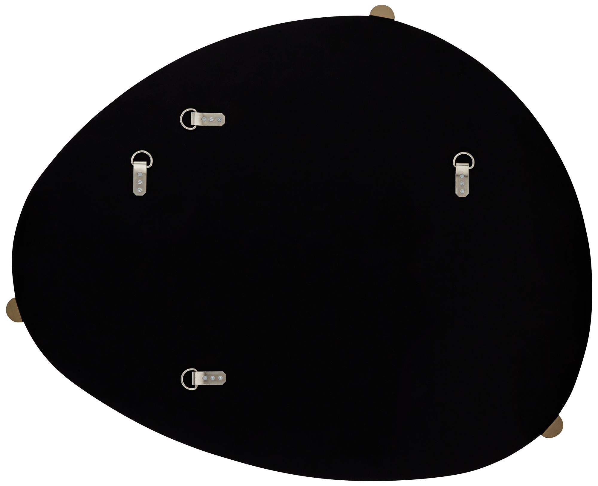 Possini Euro Marken 29" x 36" Champagne 3 Knob Wall Mirror