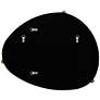Possini Euro Marken 29" x 36" Champagne 3 Knob Wall Mirror