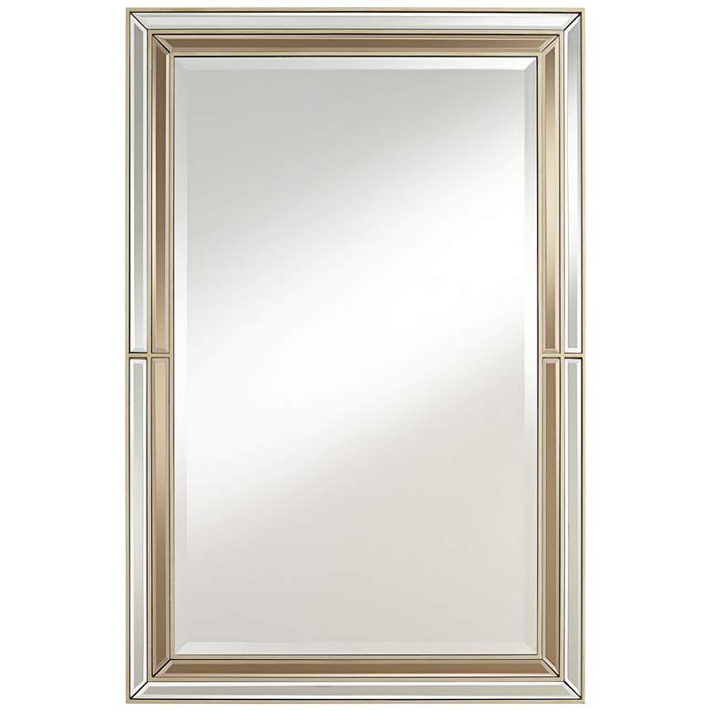 Image 2 Possini Euro Markis 28" x 42" Champagne Wall Mirror