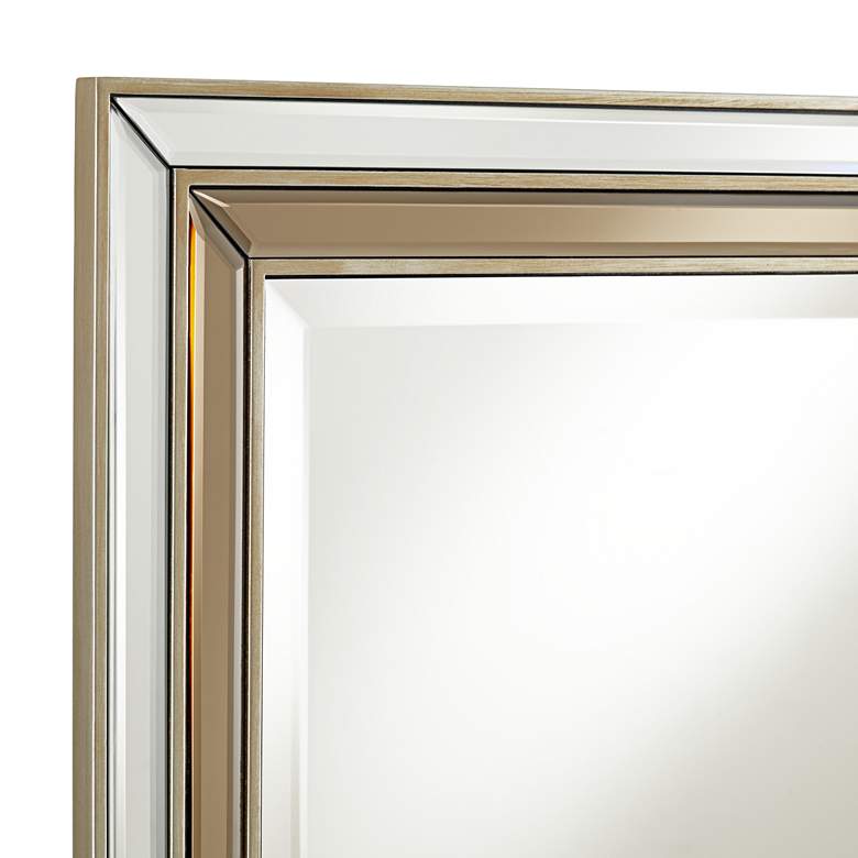 Image 3 Possini Euro Markis 28" x 42" Champagne Wall Mirror more views