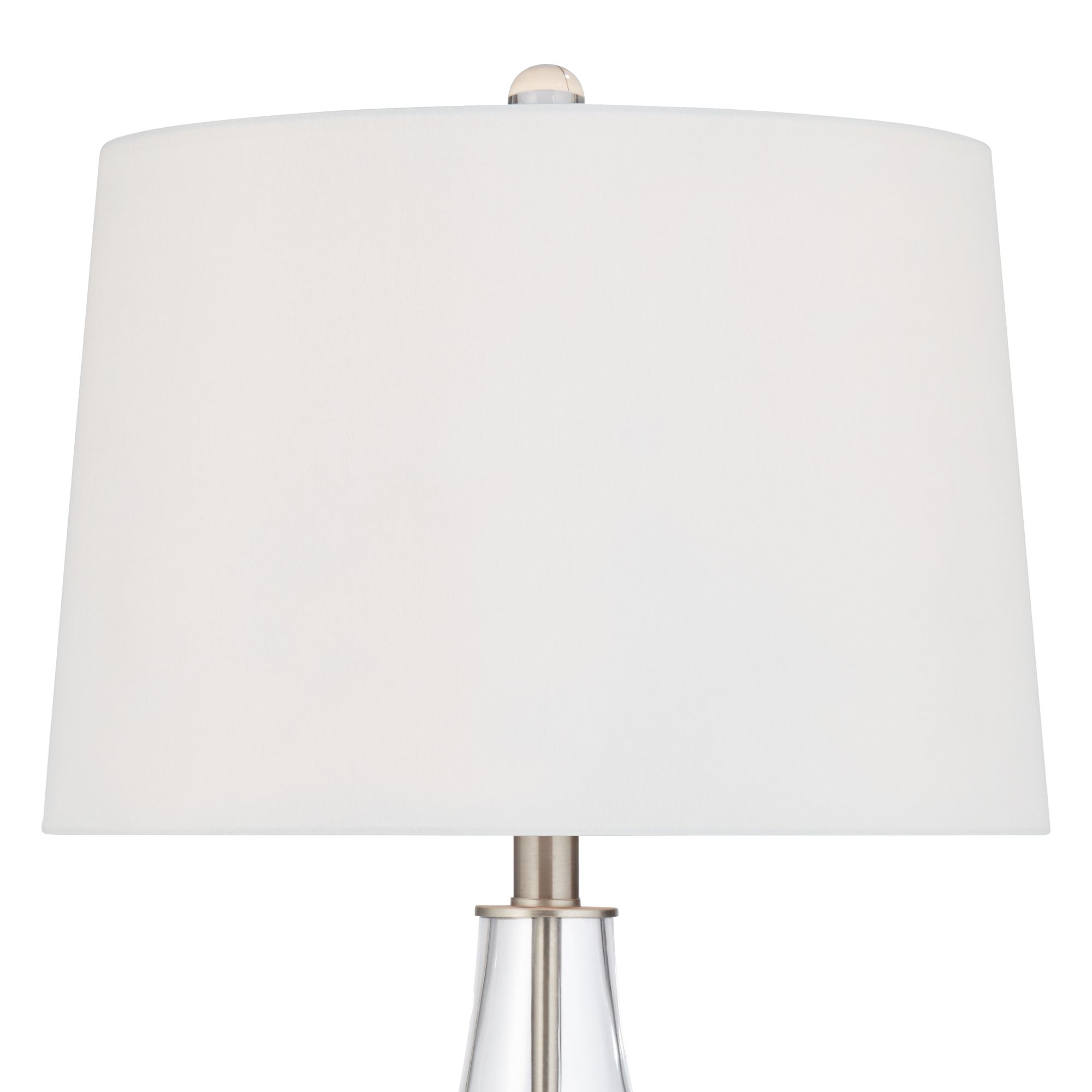Image 4 Possini Euro Marnie 27 3/4" Blue Art Glass Modern Table Lamp more views