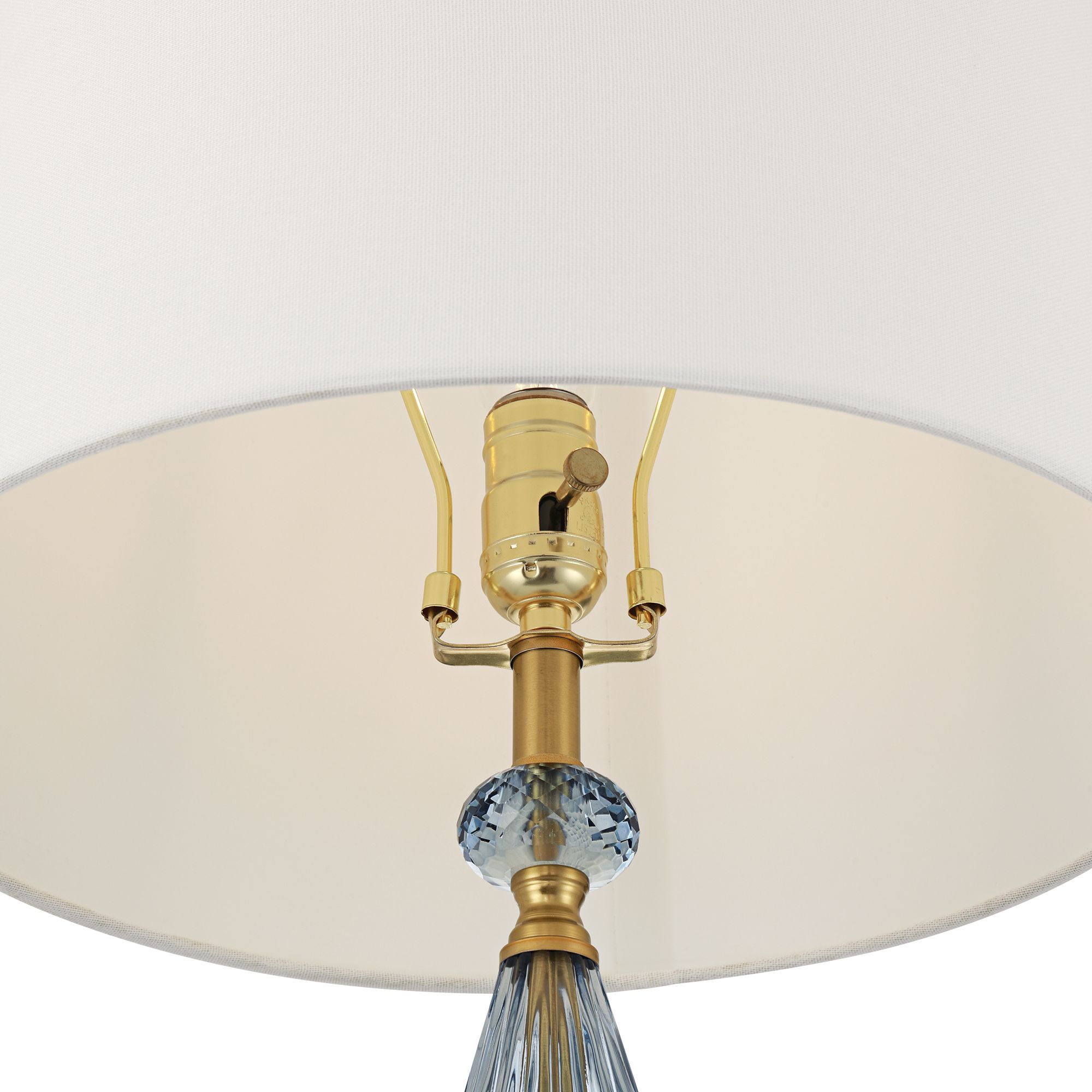 Image 5 Possini Euro Marseille 30" High Blue Glass USB Table Lamp Set of 2 more views