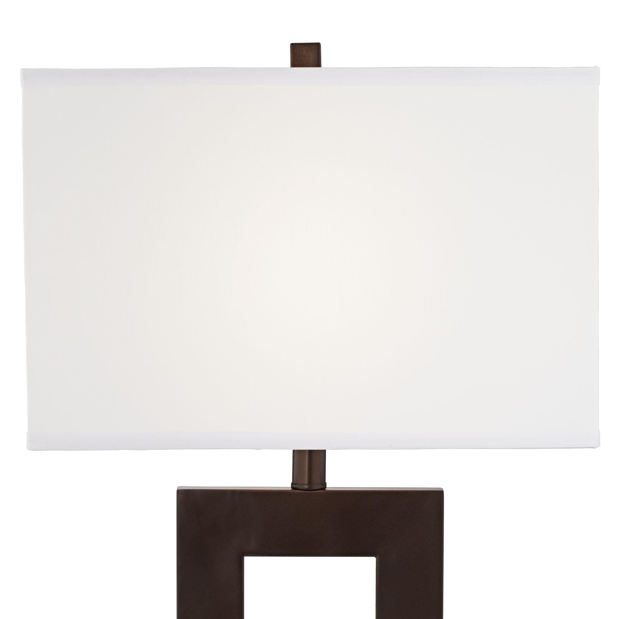 Image 4 Possini Euro Marshall 30 1/4" Bronze Open Window Table Lamps Set of 2 more views