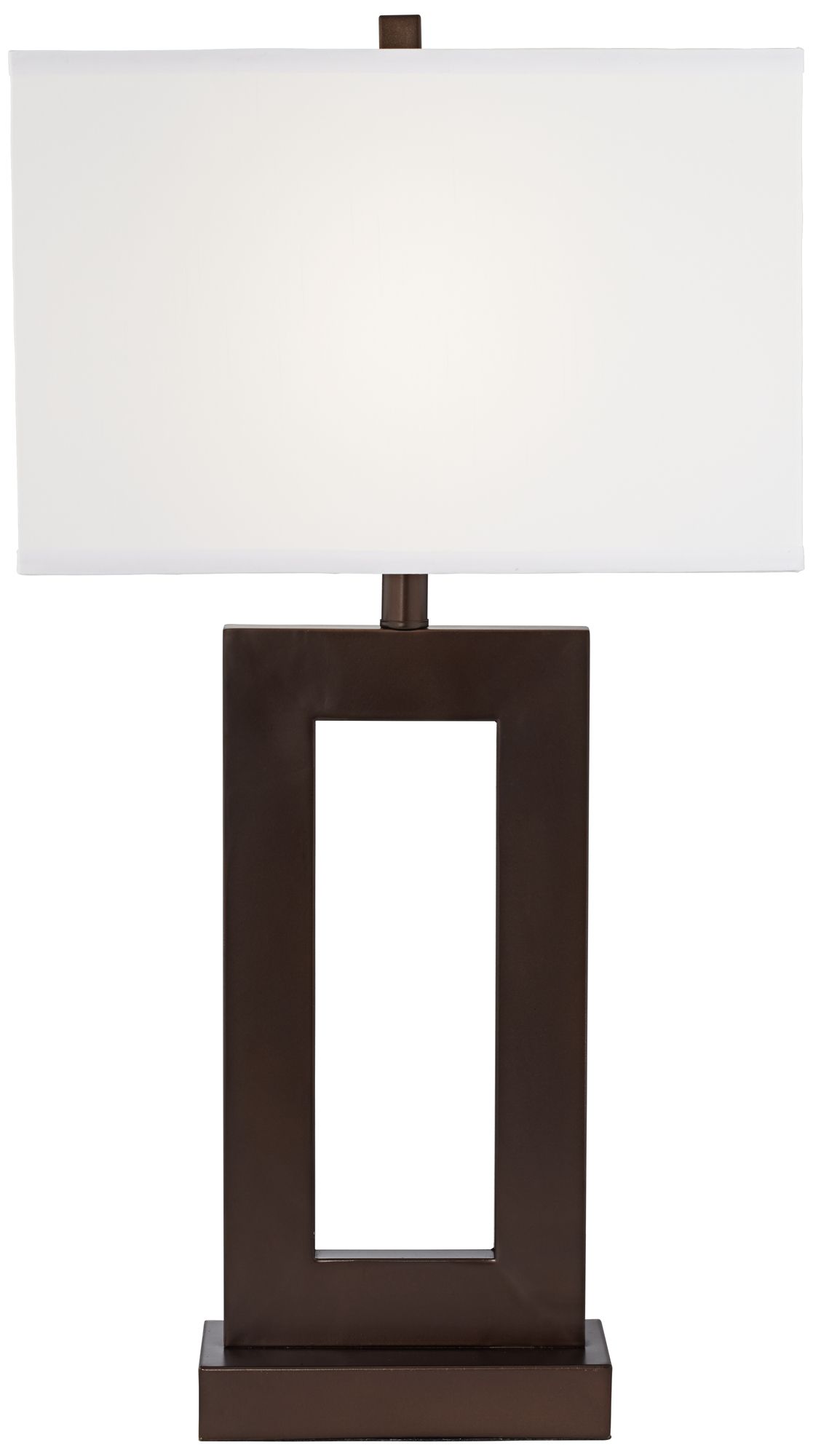 Image 6 Possini Euro Marshall 30 1/4" Bronze Open Window Table Lamps Set of 2 more views
