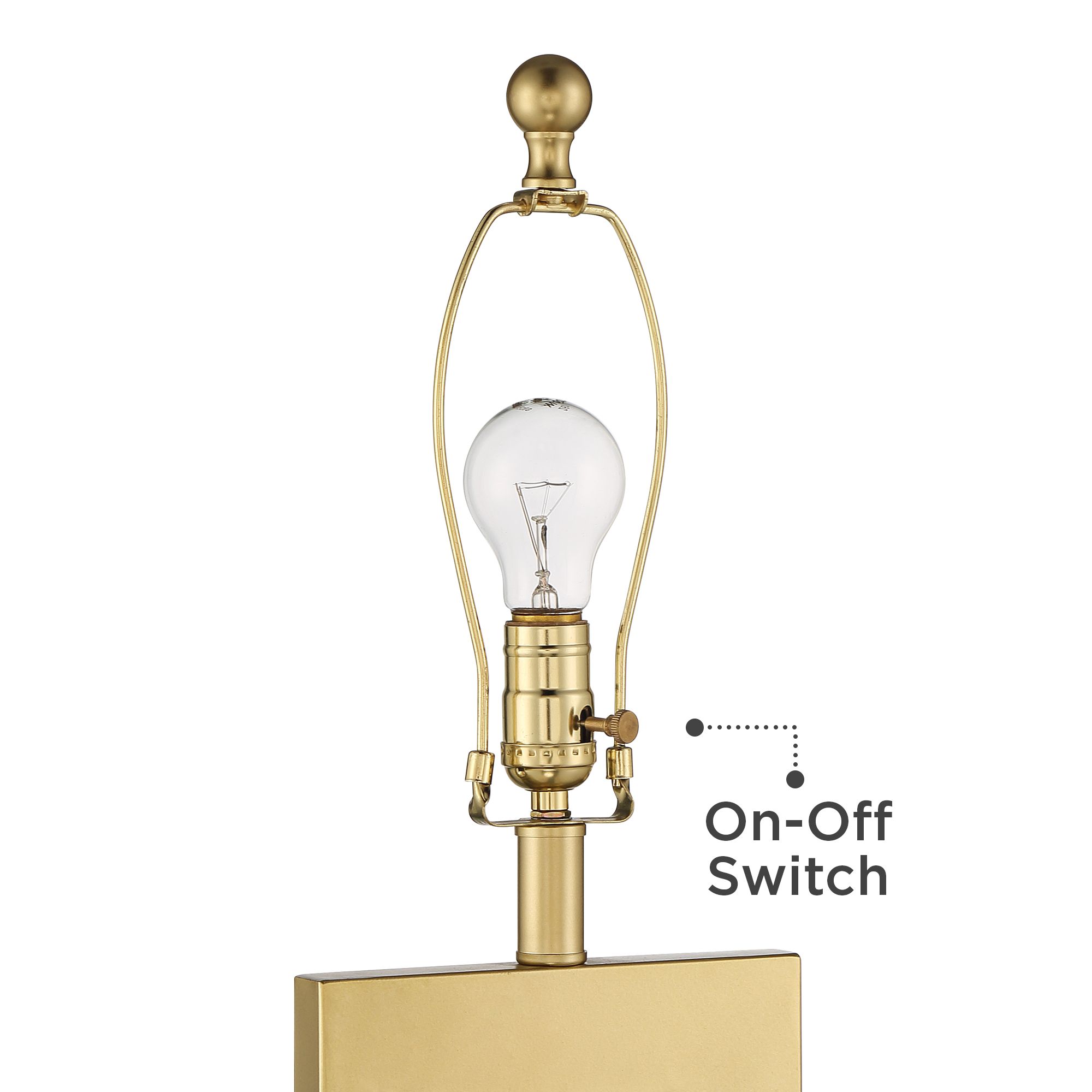 Image 3 Possini Euro Marshall Gold Open Rectangle Lamp with Black Marble Riser more views