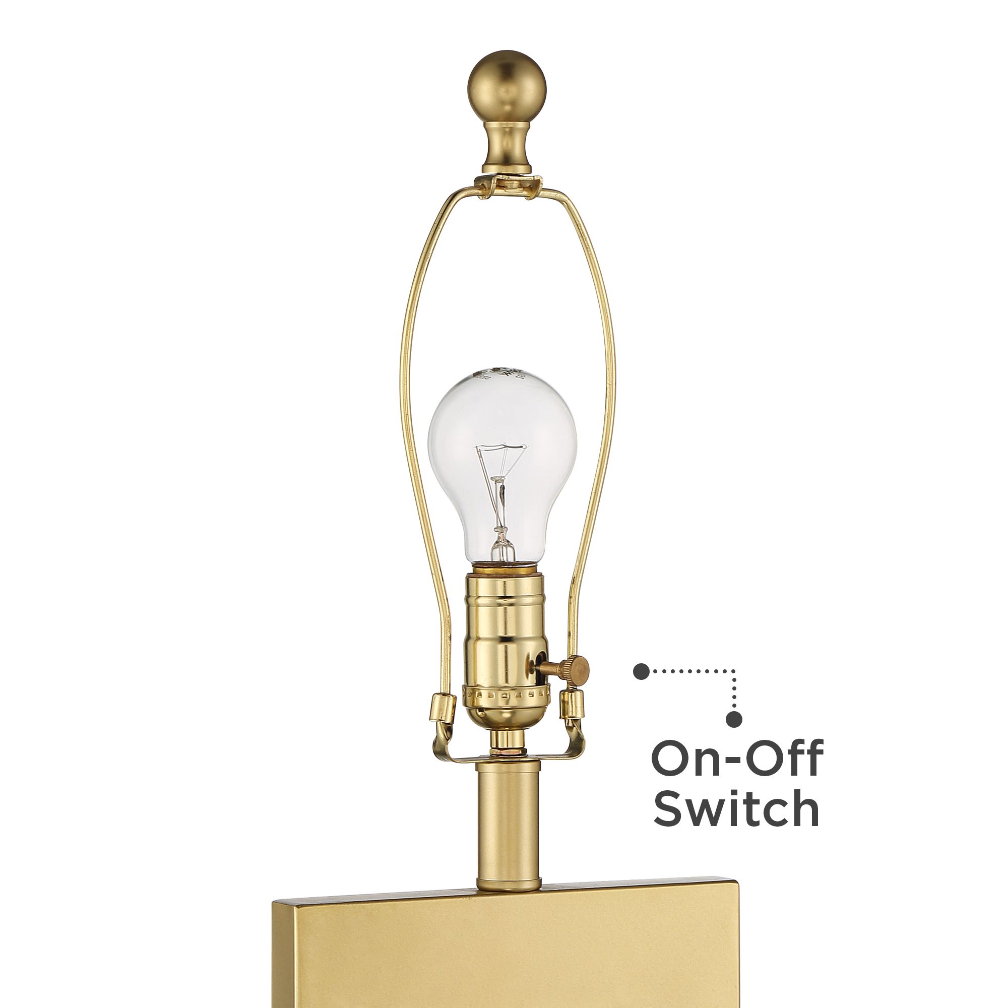 Image 5 Possini Euro Marshall Modern Luxe Gold Finish Open Rectangle Table Lamp more views