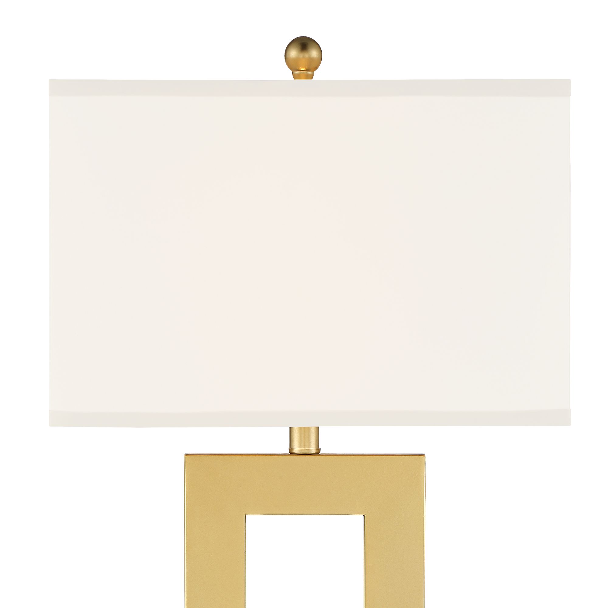 Image 3 Possini Euro Marshall Modern Luxe Gold Open Rectangle Table Lamps Set of 2 more views