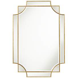 Image2 of Possini Euro Marten 30 3/4" x 45 1/4" Gold Wall Mirror