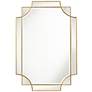 Possini Euro Marten 30 3/4" x 45 1/4" Gold Wall Mirror