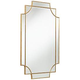 Image4 of Possini Euro Marten 30 3/4" x 45 1/4" Gold Wall Mirror more views