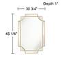 Possini Euro Marten 30 3/4" x 45 1/4" Gold Wall Mirror