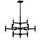 Possini Euro Marya 31.5" Semi Gloss Black 24-Light Modern Chandelier