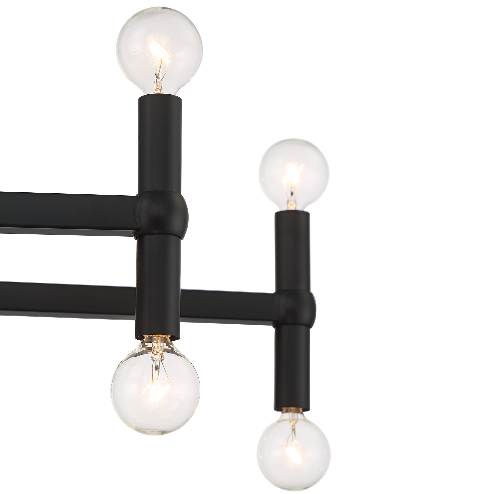 Possini Euro Marya 37 1 4 W Gloss Black 16 Light Chandelier 317d0 Lamps Plus