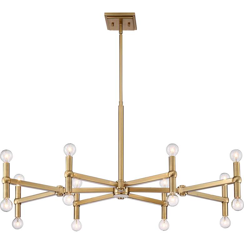 Image 4 Possini Euro Marya 37" Wide Satin Brass 16-Light Modern Chandelier more views