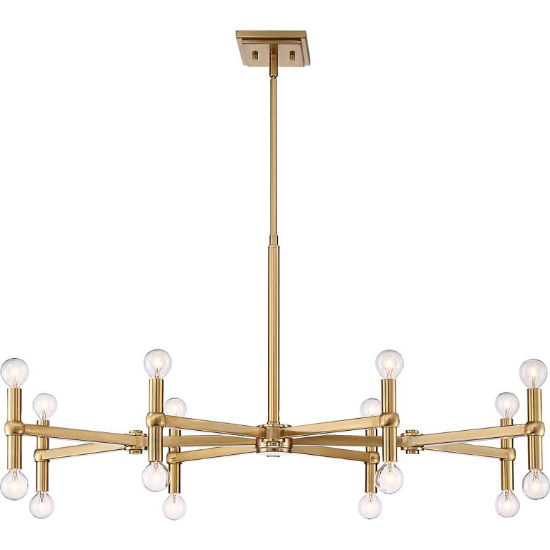 Image 6 Possini Euro Marya 37" Wide Satin Brass 16-Light Modern Chandelier more views