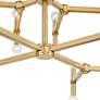 Thumbnail4 of Possini Euro Marya 41 1/2" Wide Modern Satin Brass 3-Tier Chandelier more views