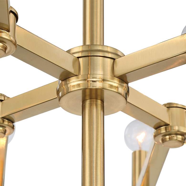 Image 5 Possini Euro Marya 41 1/2" Wide Modern Satin Brass 3-Tier Chandelier more views