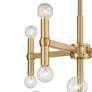 3_Possini Euro Marya 41 1/2" Wide Modern Satin Brass 48-Light Chandelier more views