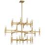 7_Possini Euro Marya 41 1/2" Wide Modern Satin Brass 48-Light Chandelier more views
