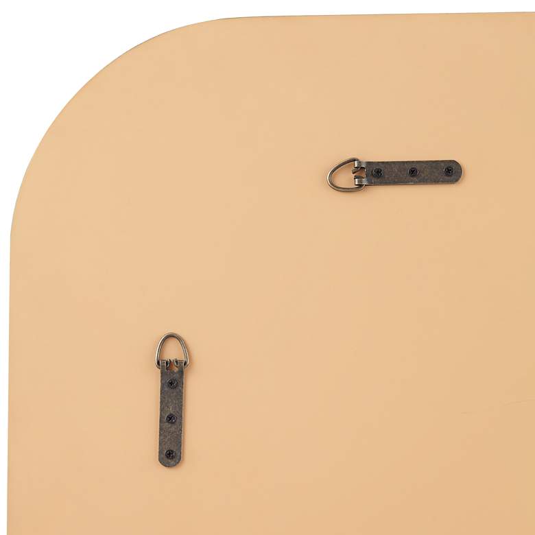 Image 4 Possini Euro Matte Brushed Gold 32" Square with Center Wall Mirror more views