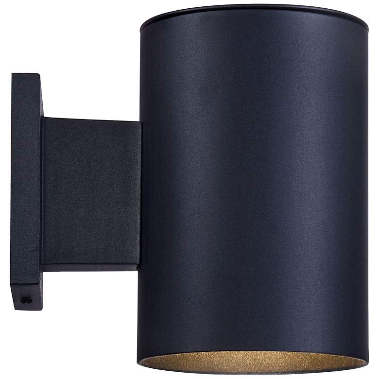 Image 6 Possini Euro Matthis 7 1/2 inch High Modern Black LED Downlight Wall Light more views