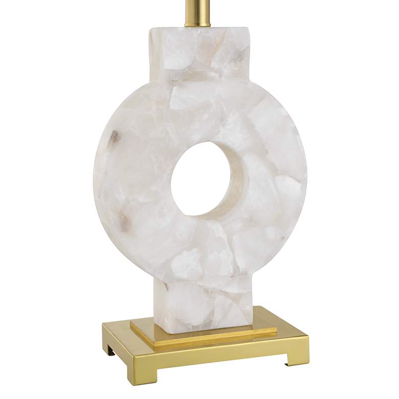 Image 7 Possini Euro Mavi 25 1/2" Modern Alabaster Marble Stone Table Lamp more views