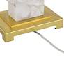 Possini Euro Mavi 25 1/2" Modern Alabaster Marble Stone Table Lamp in scene