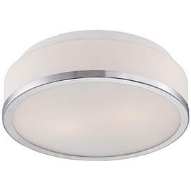 Image2 of Possini Euro Mavis 10 1/4" Wide Opal Glass Ceiling Light