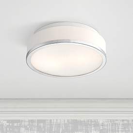 Image1 of Possini Euro Mavis 10 1/4" Wide Opal Glass Ceiling Light