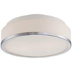 Image3 of Possini Euro Mavis 10 1/4" Wide Opal Glass Ceiling Light more views