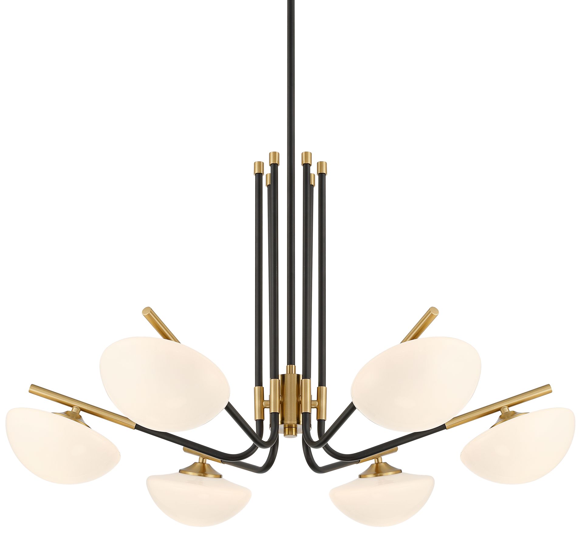 Image 3 Possini Euro Maximus 32" Wide Soft Gold 6-Light Shade Chandelier