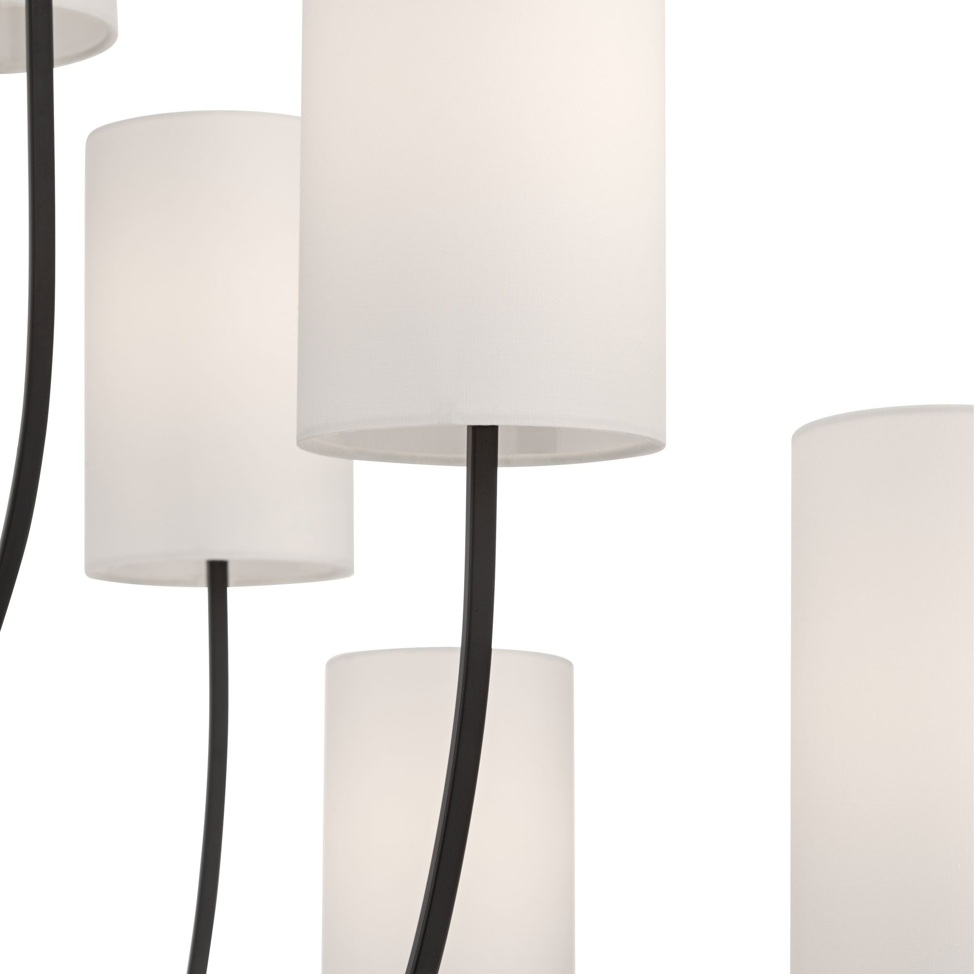 Image 3 Possini Euro Maxine 40" Wide Matte Black 12 Light Large Chandelier more views