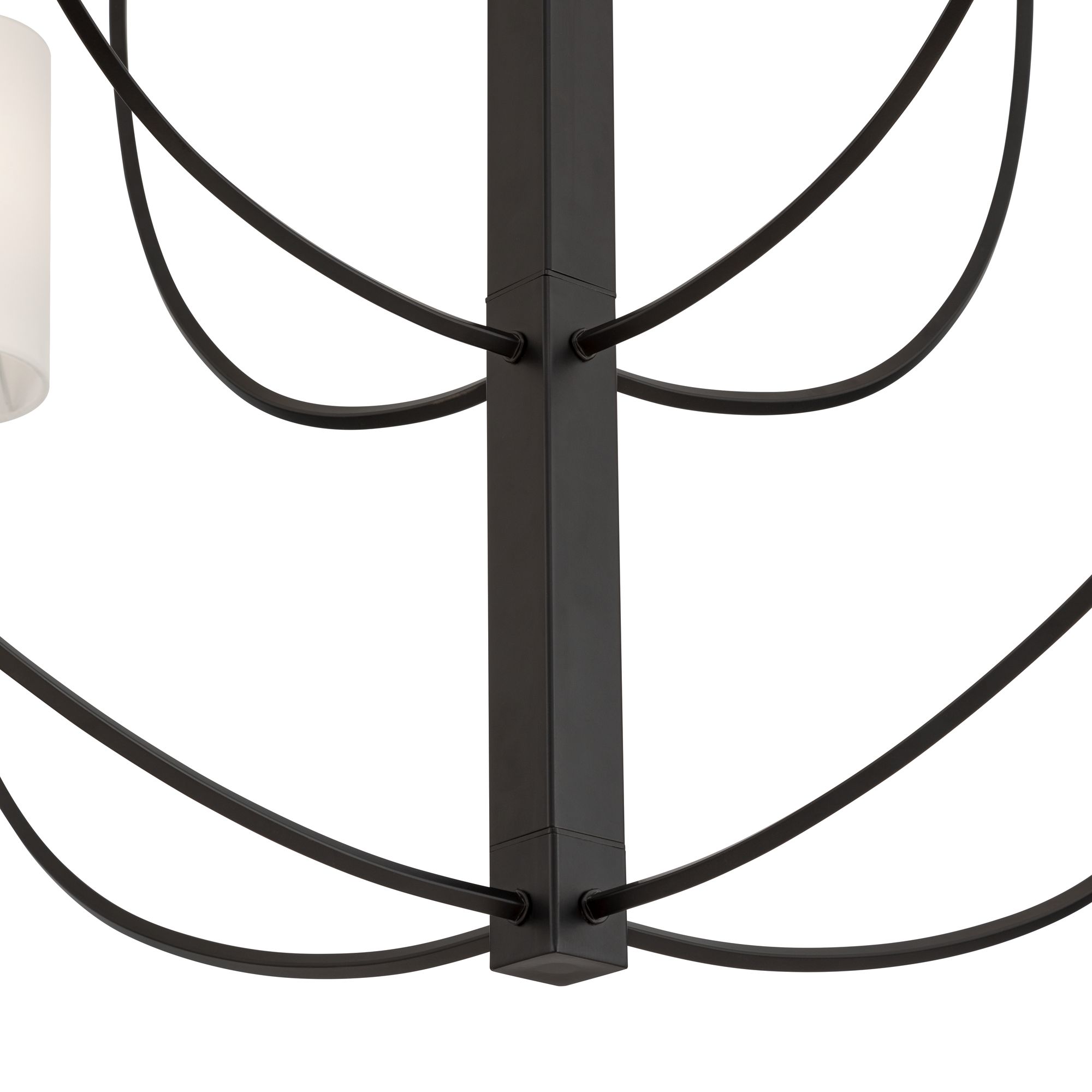 Image 4 Possini Euro Maxine 40" Wide Matte Black 12 Light Large Chandelier more views