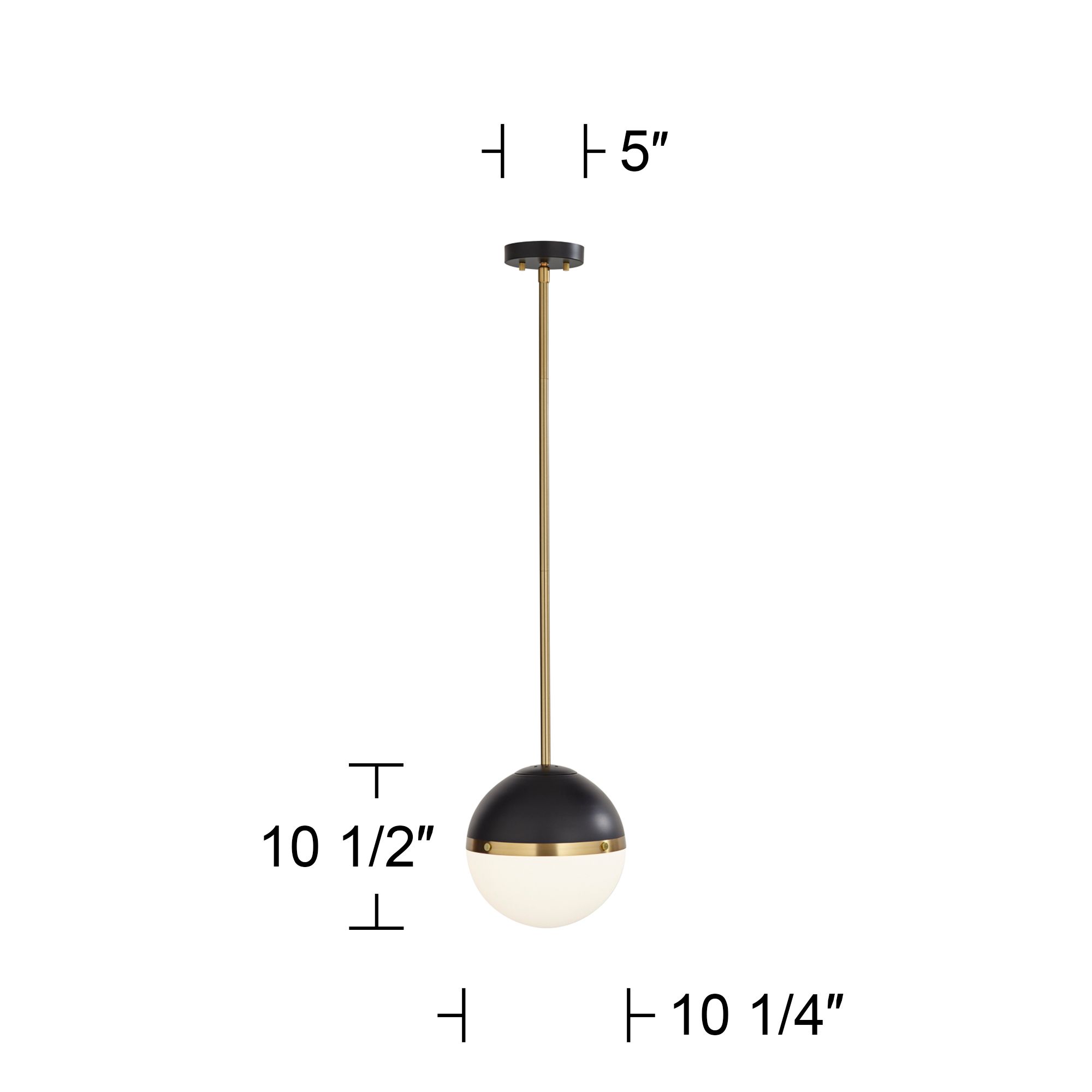 Image 7 Possini Euro McGraw 10 1/4" Wide Antique Brass and Black Mini Pendant more views