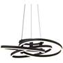 3_Possini Euro McKenna 26 1/2" Sand Black Modern LED Rings Pendant Light