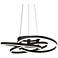 Possini Euro McKenna 26 1/2" Sand Black Modern LED Rings Pendant Light