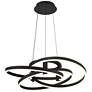 Watch A Video About the McKenna Sanded Black LED Rings Pendant Light