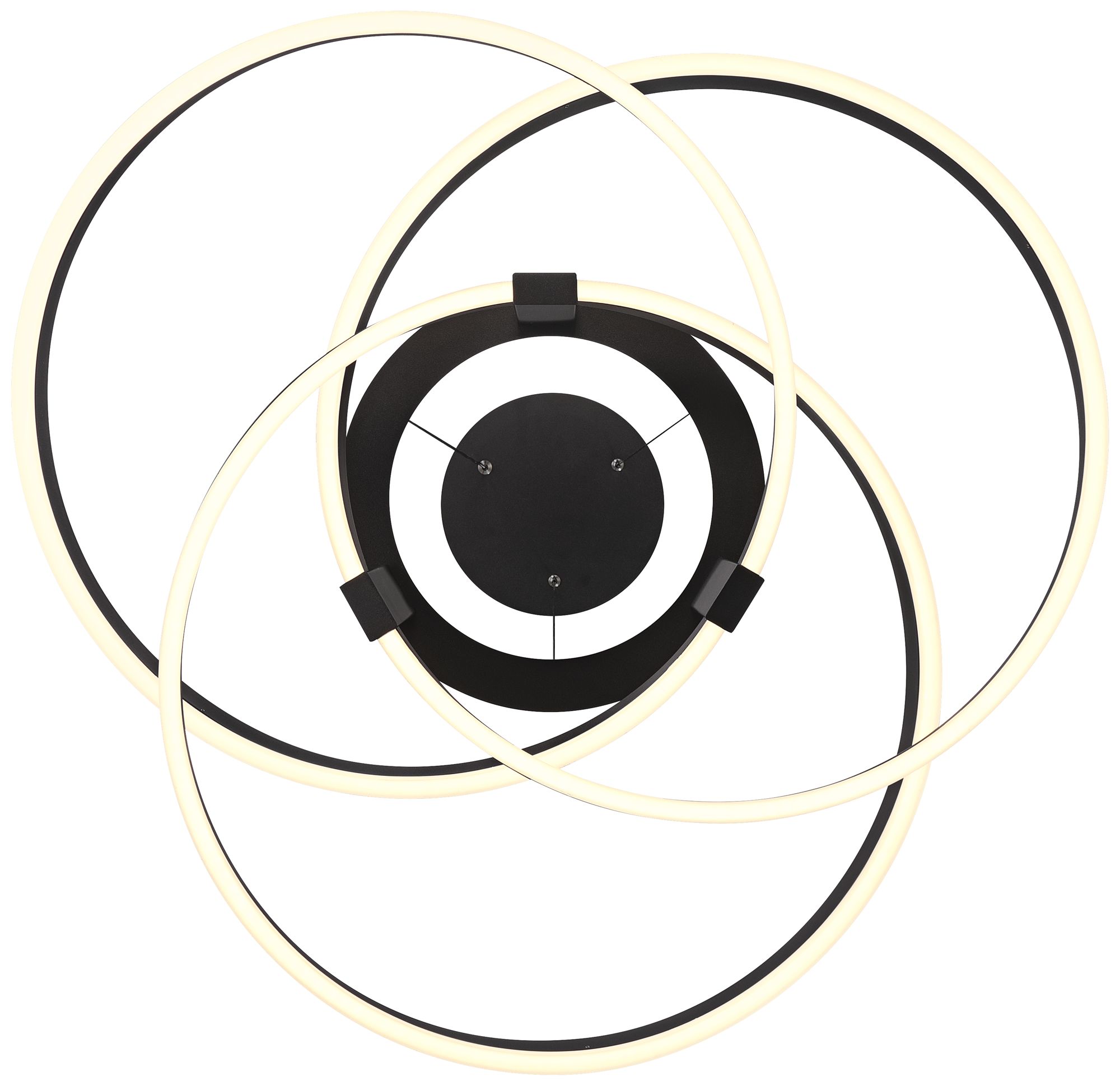 Watch A Video About the McKenna Sanded Black LED Rings Pendant Light