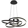 Watch A Video About the McKenna Sanded Black LED Rings Pendant Light