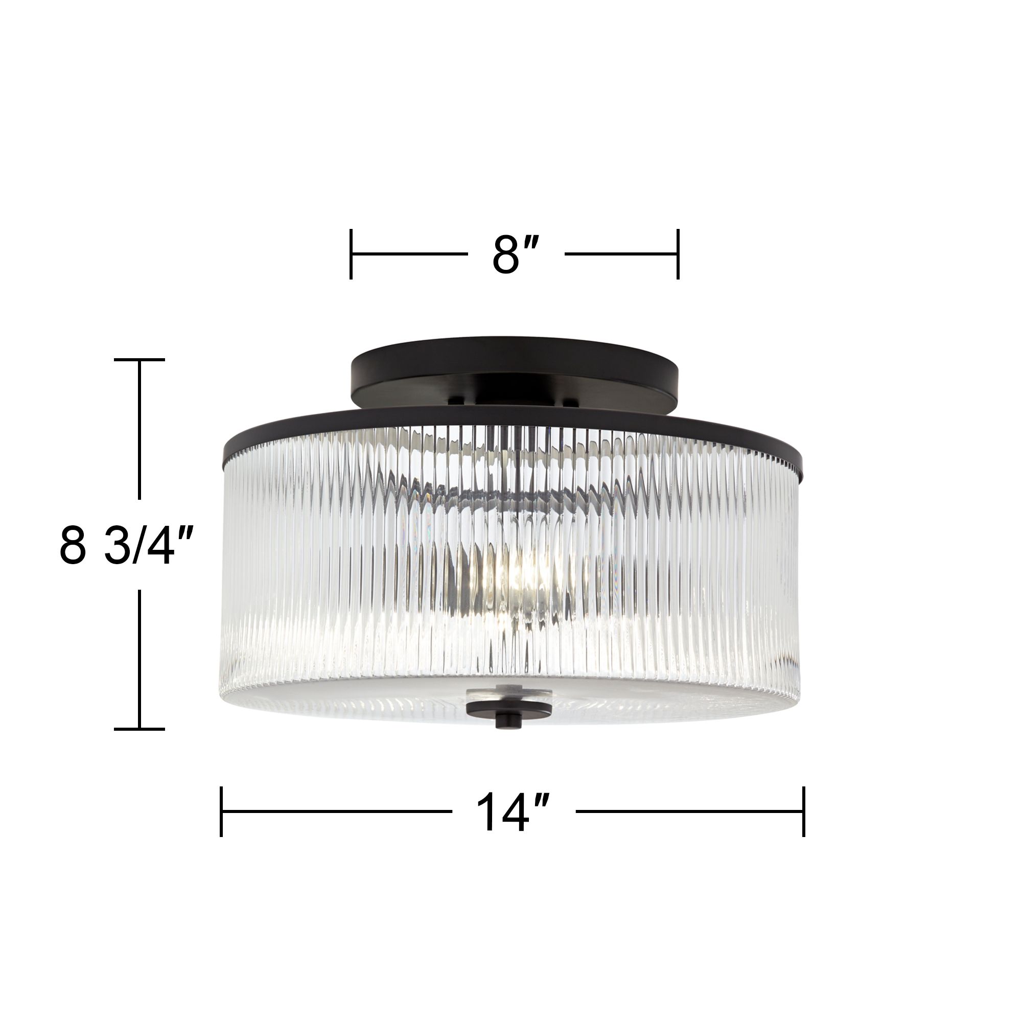 Watch A Video About the Possini Euro McKenzie Black 2 Light Ceiling Light